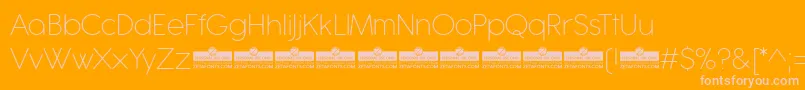 Antipasto Pro ExtraLight trial Font – Pink Fonts on Orange Background