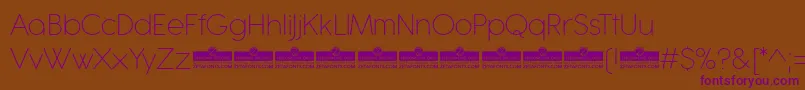 Antipasto Pro ExtraLight trial Font – Purple Fonts on Brown Background