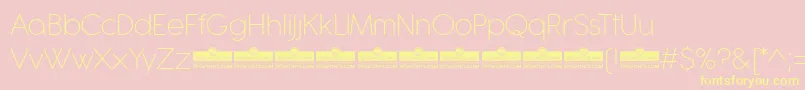 Antipasto Pro ExtraLight trial Font – Yellow Fonts on Pink Background
