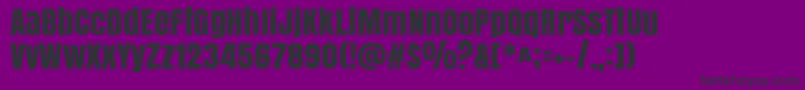 Anton-Schriftart – Schwarze Schriften auf violettem Hintergrund