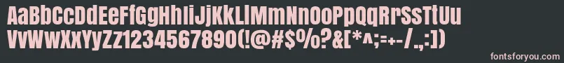 Anton Font – Pink Fonts on Black Background