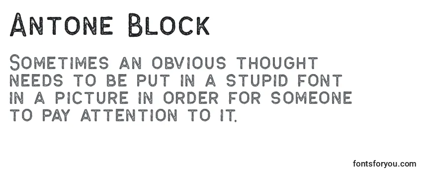Antone Block Font