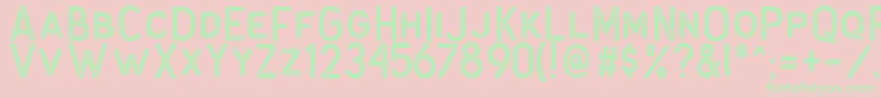 Antone Block Font – Green Fonts on Pink Background