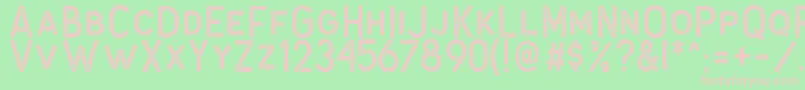 Antone Block Font – Pink Fonts on Green Background