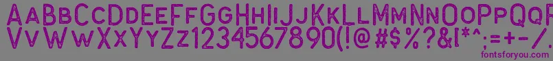 Antone Block Font – Purple Fonts on Gray Background