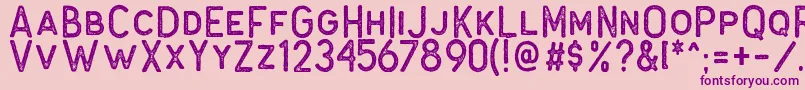 Antone Block Font – Purple Fonts on Pink Background