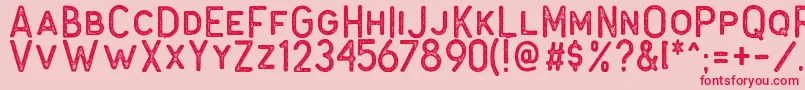 Antone Block Font – Red Fonts on Pink Background