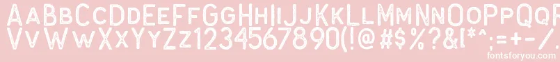 Antone Block Font – White Fonts on Pink Background