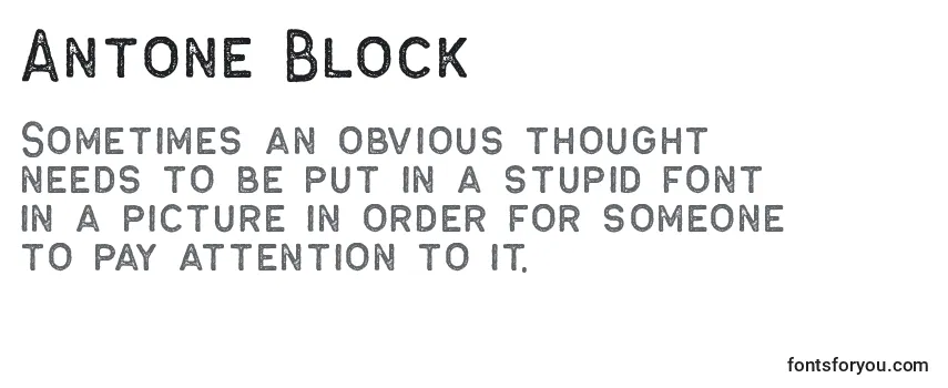 Antone Block (119764) Font