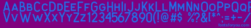 Antone Clean Font – Blue Fonts on Purple Background