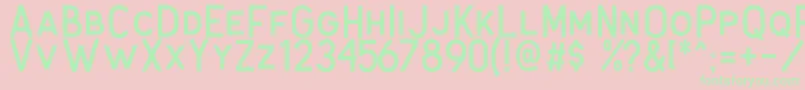 Antone Clean Font – Green Fonts on Pink Background