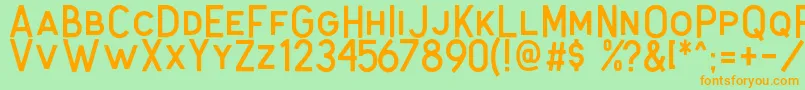 Antone Clean Font – Orange Fonts on Green Background