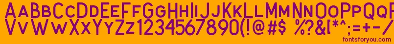 Antone Clean Font – Purple Fonts on Orange Background