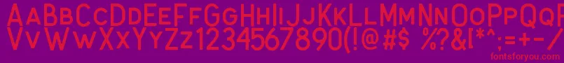 Antone Clean Font – Red Fonts on Purple Background