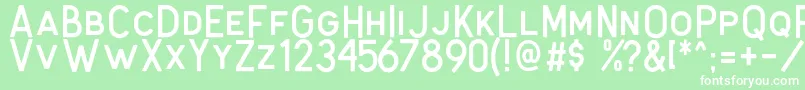 Antone Clean Font – White Fonts on Green Background