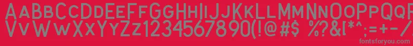 Antone Clean Font – Gray Fonts on Red Background