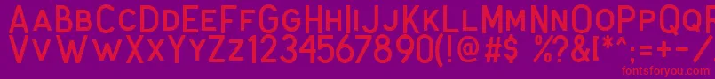 Antone Clean Font – Red Fonts on Purple Background