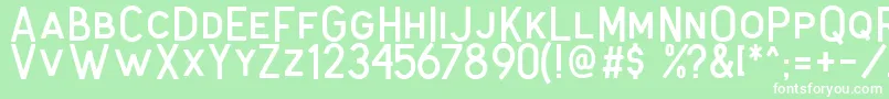 Antone Clean Font – White Fonts on Green Background
