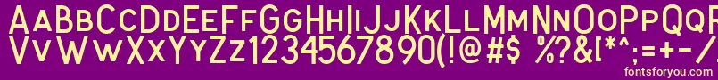 Antone Clean Font – Yellow Fonts on Purple Background