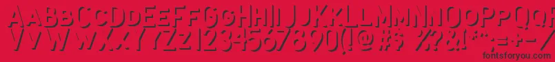Antone Extrude Font – Black Fonts on Red Background