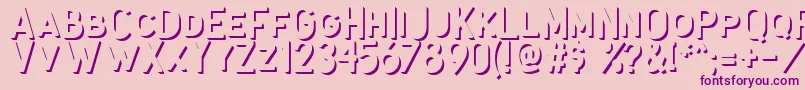 Antone Extrude-fontti – violetit fontit vaaleanpunaisella taustalla