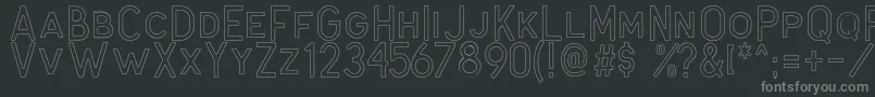 Antone Outline Font – Gray Fonts on Black Background