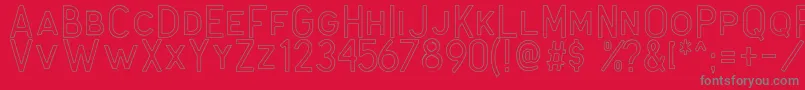 Antone Outline Font – Gray Fonts on Red Background
