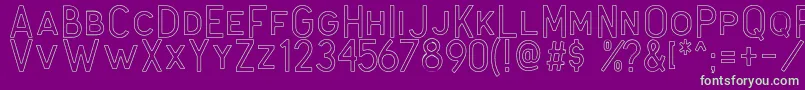 Lisätietoja Antone Outline-fontista Antone Outline-fontti – vihreät fontit violetilla taustalla