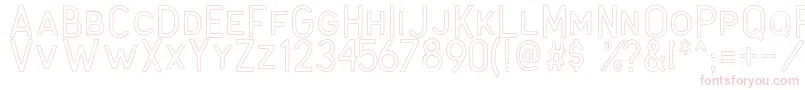 Antone Outline Font – Pink Fonts on White Background