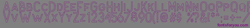 Antone Outline Font – Purple Fonts on Gray Background