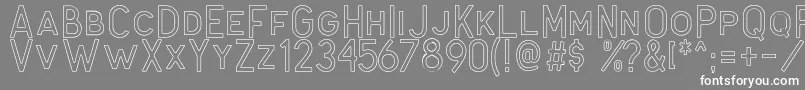 Antone Outline Font – White Fonts on Gray Background