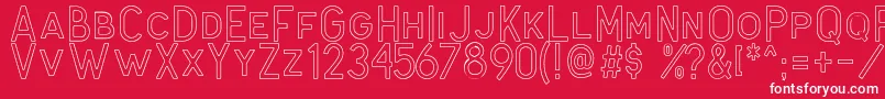 Antone Outline Font – White Fonts on Red Background