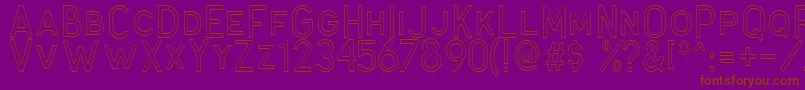 Antone Outline Font – Brown Fonts on Purple Background