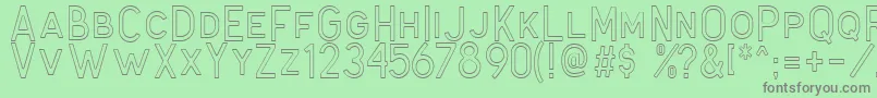Antone Outline Font – Gray Fonts on Green Background