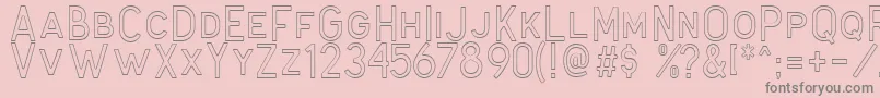 Antone Outline Font – Gray Fonts on Pink Background