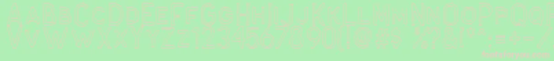 Antone Outline Font – Pink Fonts on Green Background