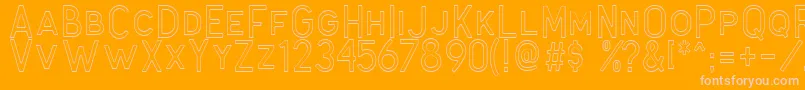 Antone Outline Font – Pink Fonts on Orange Background
