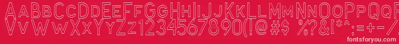 Antone Outline Font – Pink Fonts on Red Background