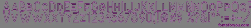 Antone Outline Font – Purple Fonts on Gray Background