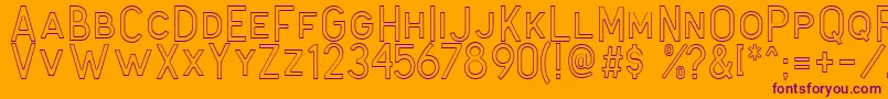Antone Outline Font – Purple Fonts on Orange Background