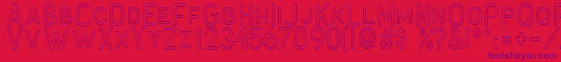 Antone Outline Font – Purple Fonts on Red Background