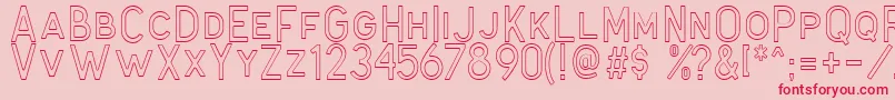 Antone Outline Font – Red Fonts on Pink Background