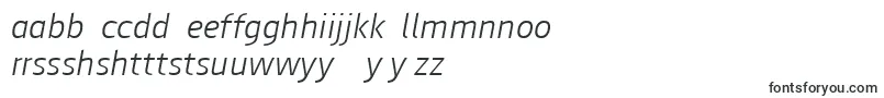フォントAugustsans46lightitalic – ハウスフォント