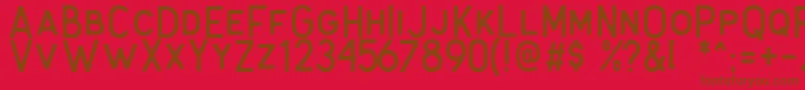 Antone Rough Font – Brown Fonts on Red Background