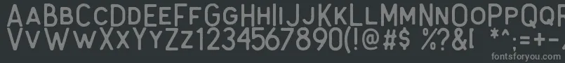フォントAntone Rough – 黒い背景に灰色の文字