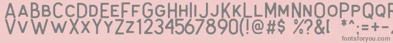 Antone Rough Font – Gray Fonts on Pink Background