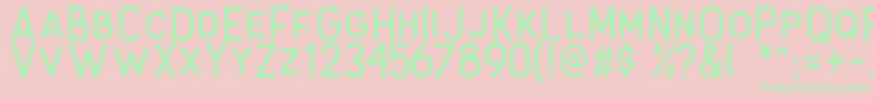 Antone Rough Font – Green Fonts on Pink Background