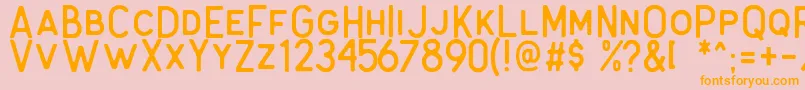 Antone Rough Font – Orange Fonts on Pink Background