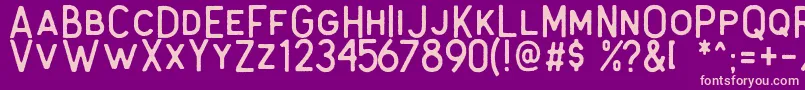 Antone Rough Font – Pink Fonts on Purple Background