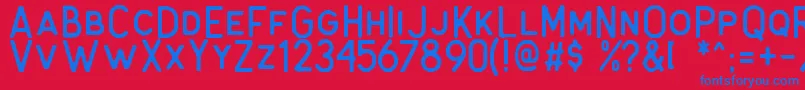 Antone Rough Font – Blue Fonts on Red Background